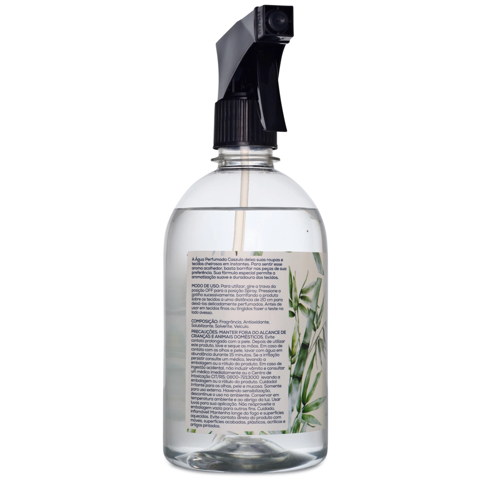 Água Perfumada Bambu Oriental Caszulo - 500ml Traseira