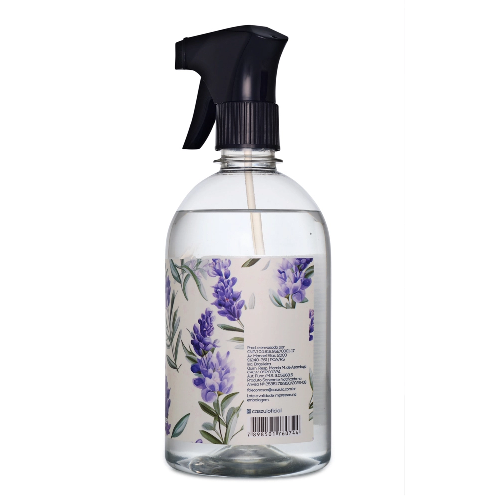 Água Perfumada Campos de Lavanda Caszulo - 500ml Traseira