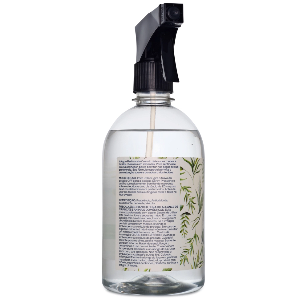 Água Perfumada Capim Limão Caszulo - 500ml Lateral 