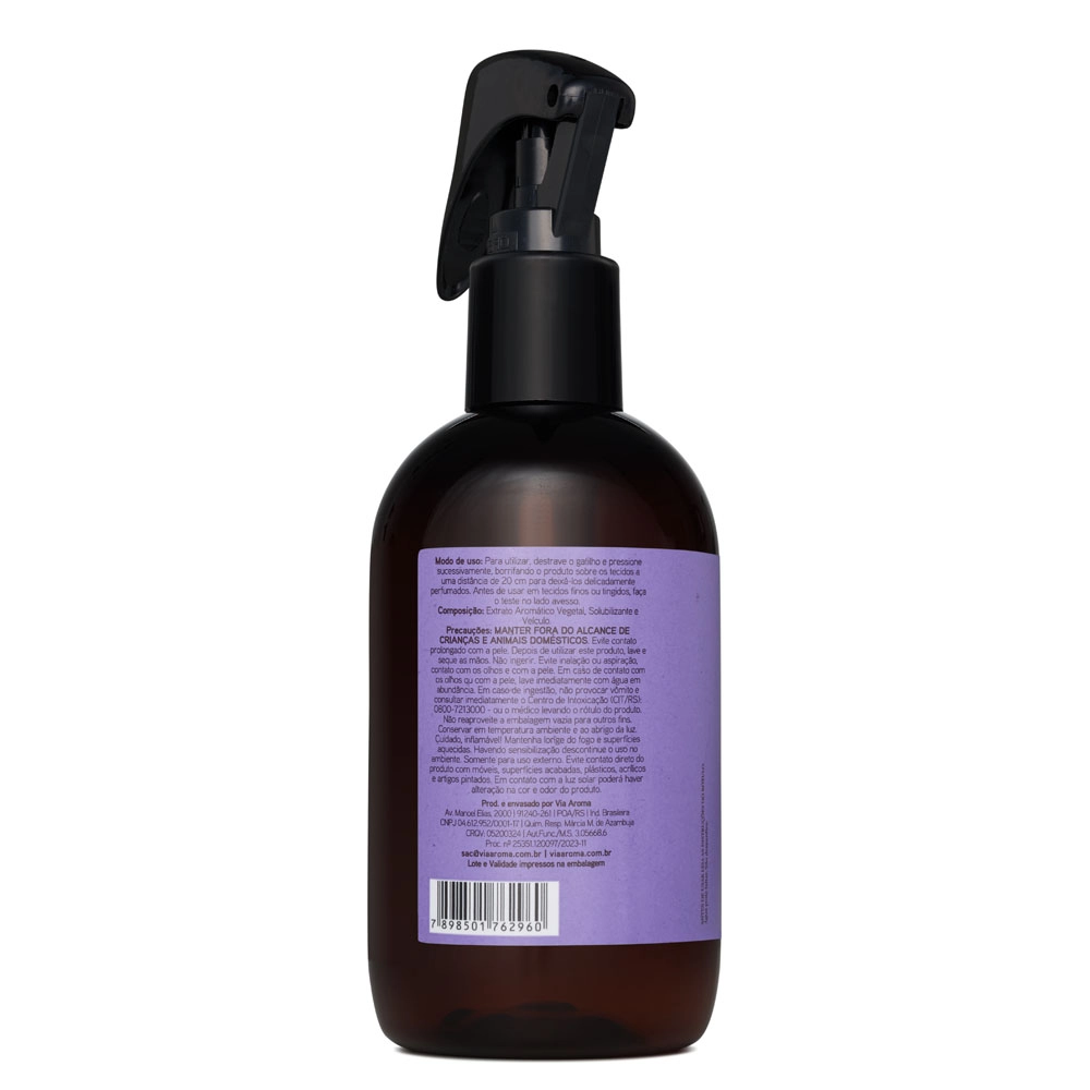 Água Perfumada Aromatherapy  Lavanda Via Aroma - 250ml