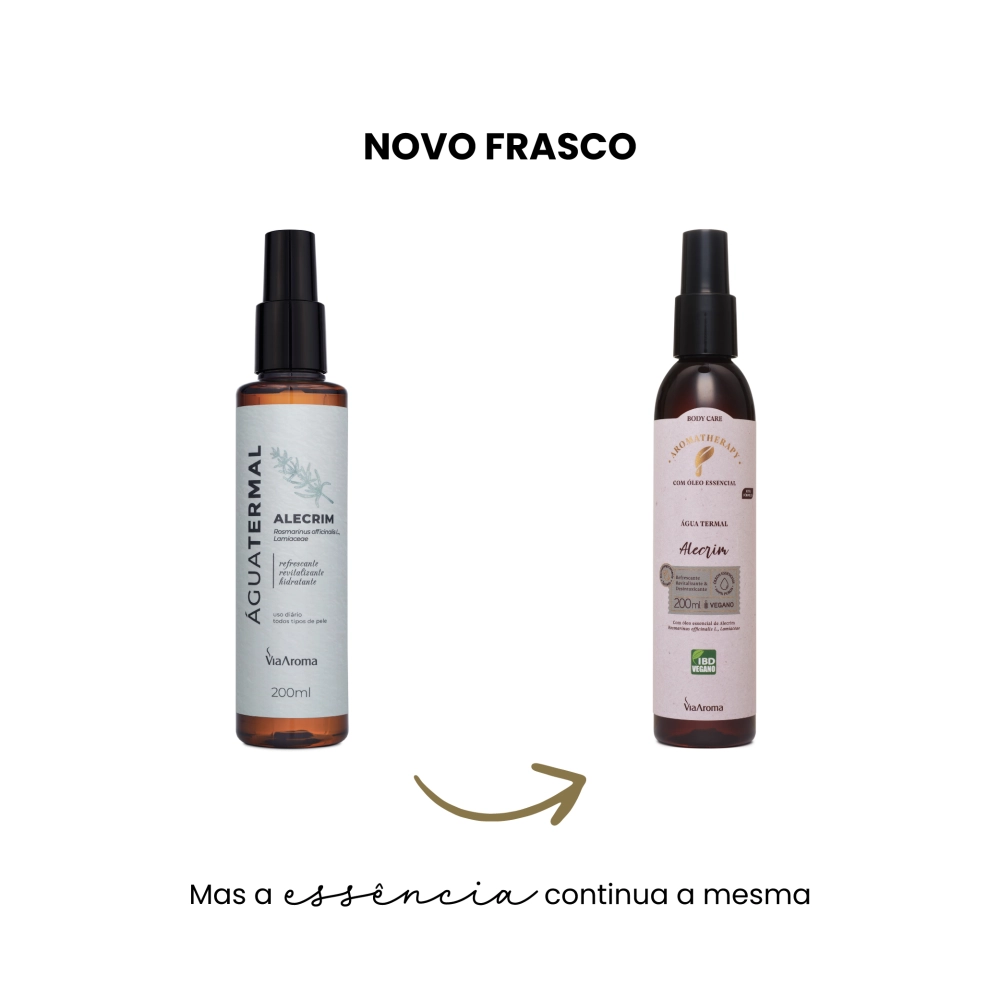 Ãgua Termal com Ã“leo Essencial de Alecrim Via Aroma - 200ml