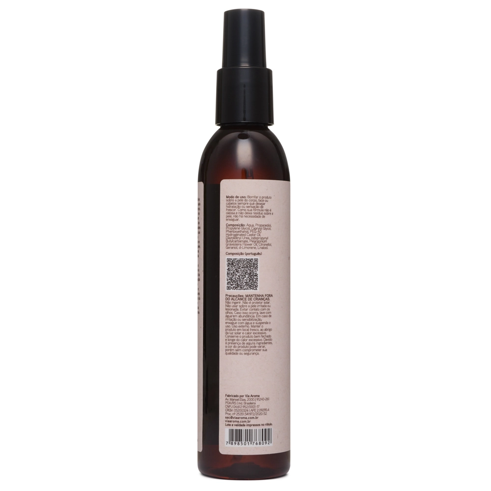  Água Termal com Óleo Essencial de Gerânio Via Aroma - 200ml lateral direita