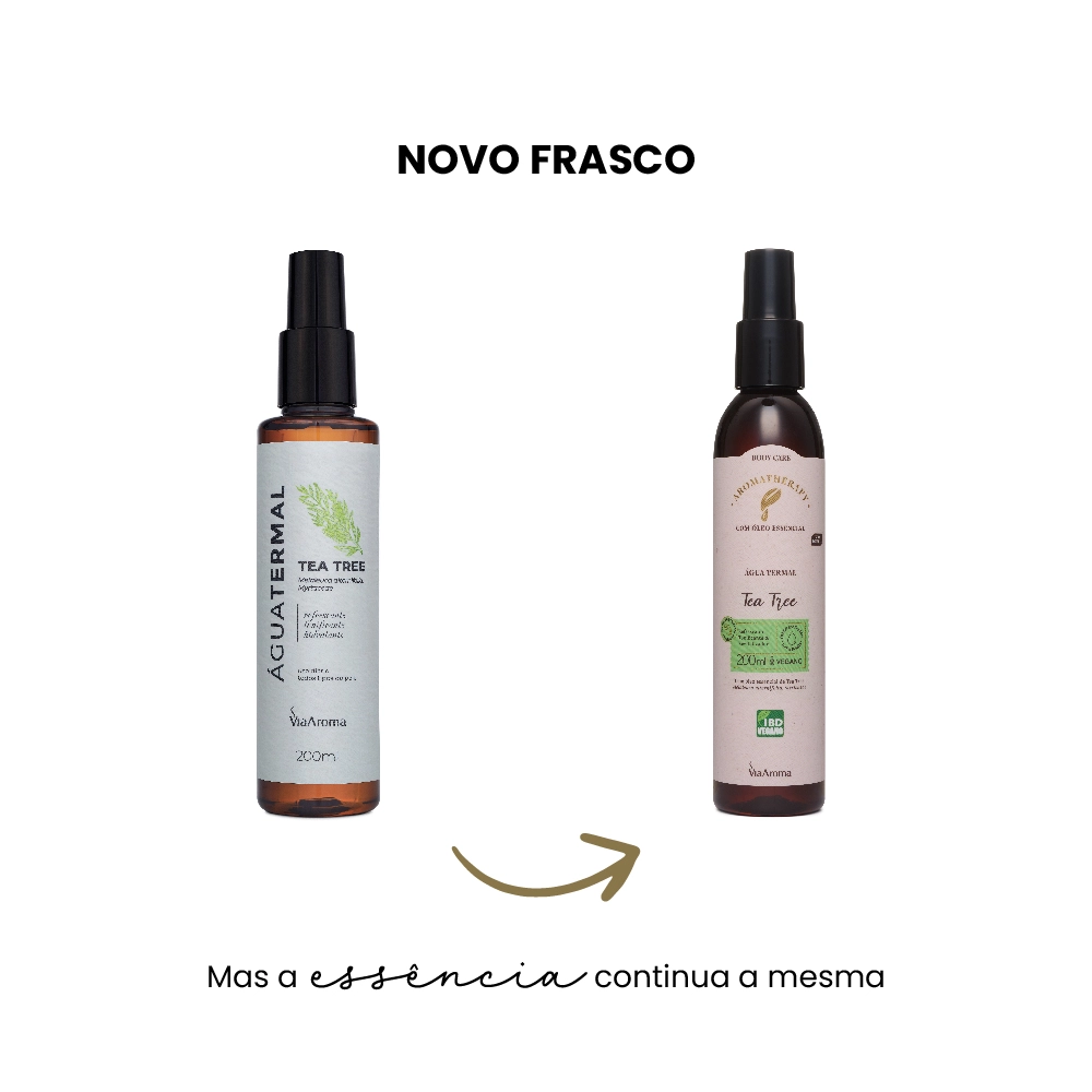 &Atilde;gua Termal com &Atilde;leo Essencial de Tea Tree Via Aroma - 200ml