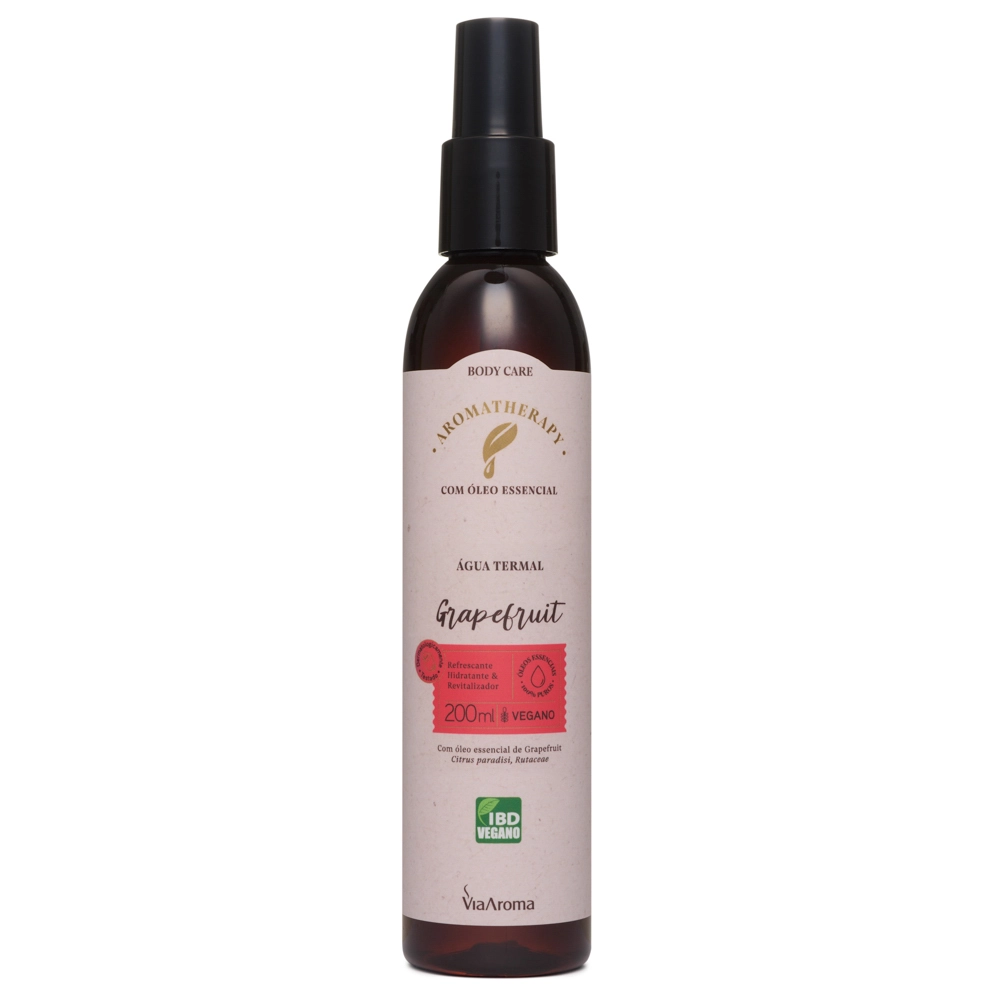 Água Termal com Óleo Essencial de Grapefruit  Via Aroma - 200ml 
