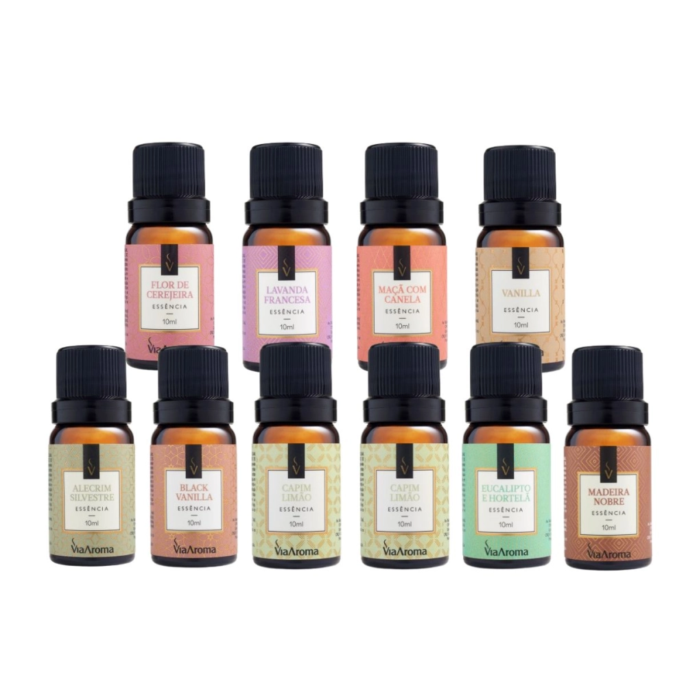 Kit Experience 10 Essências Via Aroma – Sortidas mais vendidas