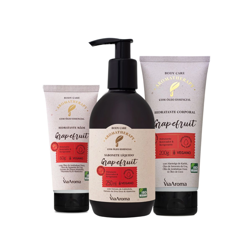  Kit Revitalizante Grapefruit Aromatherapy - Via Aroma