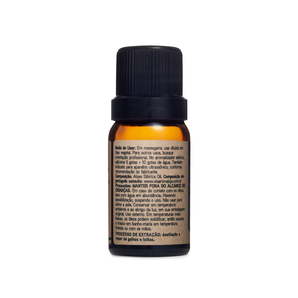 Ãleo Essencial Abeto da Sibéria Via Aroma - 10 ml Traseira Ãleo Essencial Abeto da Sibéria Via Aroma - 10 ml Traseira