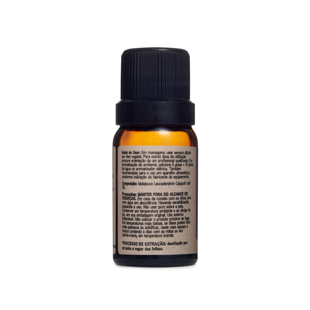 Ã“leo Essencial Cajeput Via Aroma - 10ml Traseira