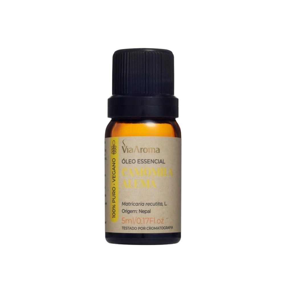 Ãleo Essencial Camomila Alemã Via Aroma - 5ml Ãleo Essencial Camomila Alemã Via Aroma - 5ml