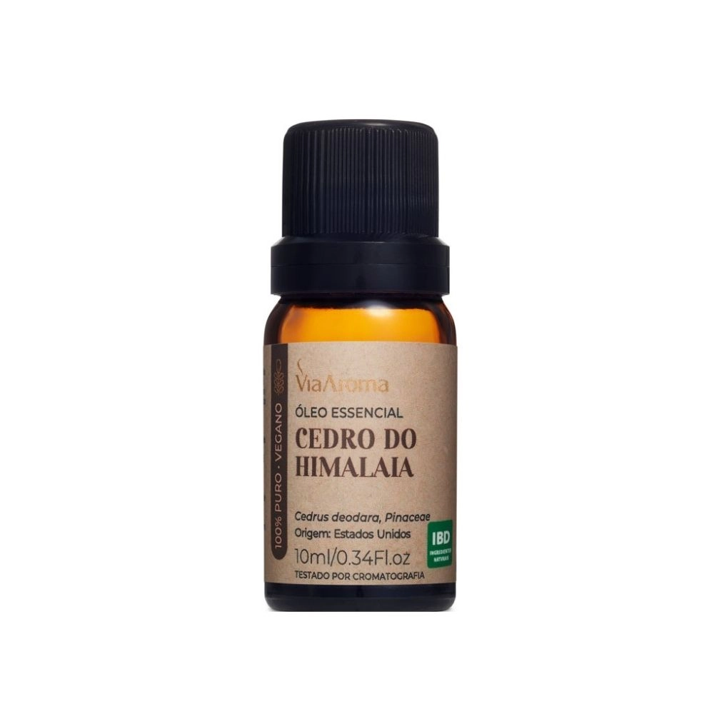 Óleo Essencial Cedro do Himalaia Via Aroma - 10 ml Frente