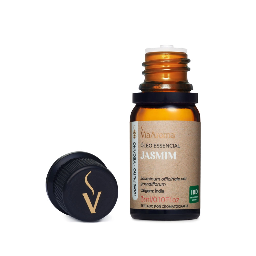 Óleo Essencial Jasmim Via Aroma - 3 ml sem tampa