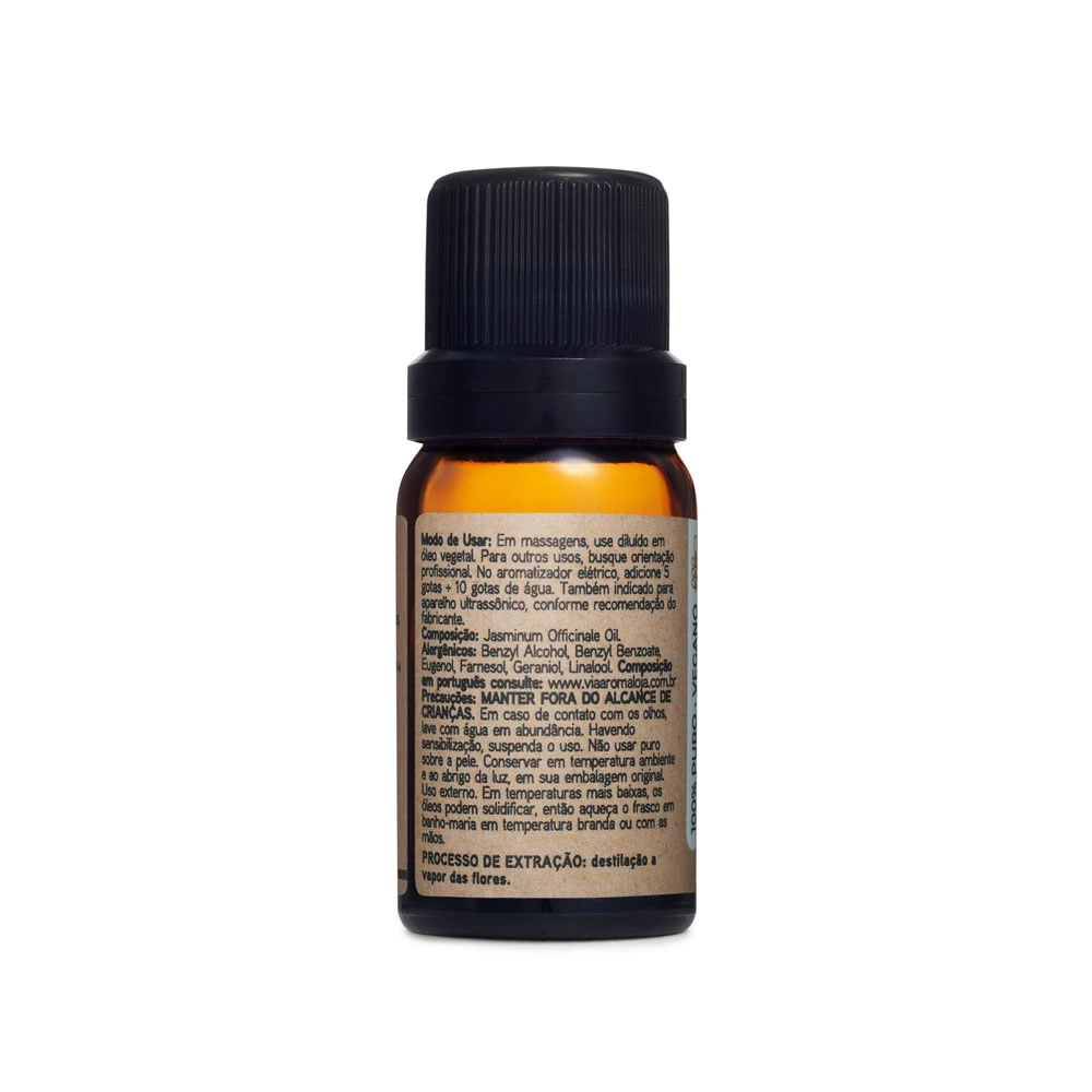 Óleo Essencial Jasmim Via Aroma - 3 ml Traseira