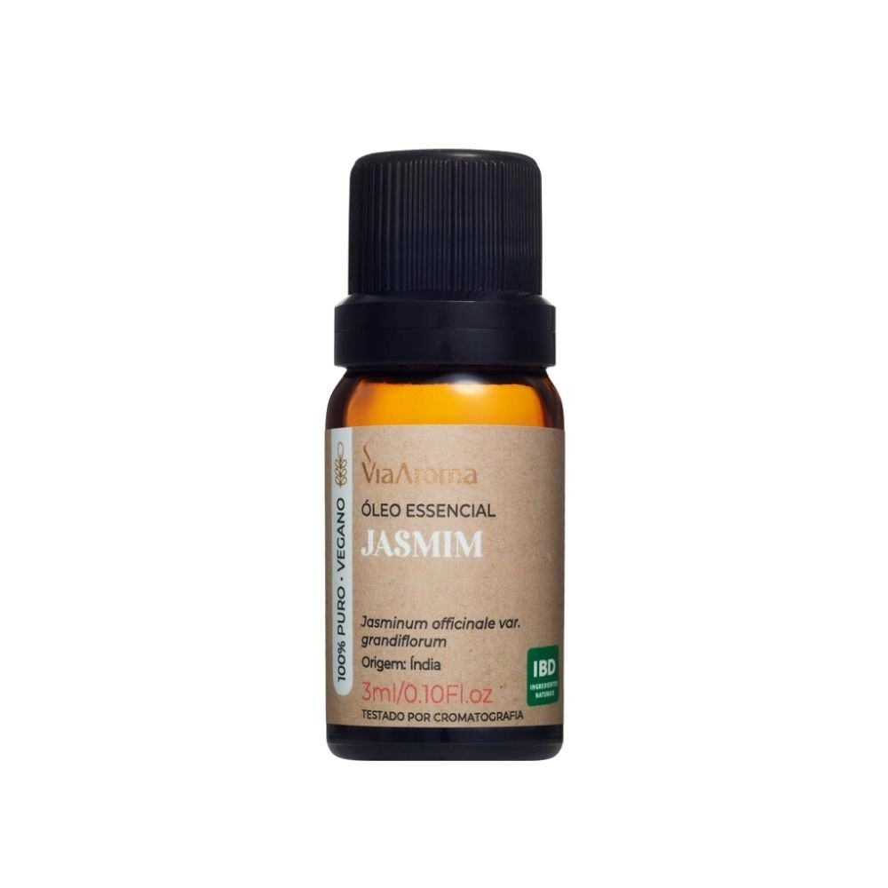 Óleo Essencial Jasmim Via Aroma - 3 ml Frente