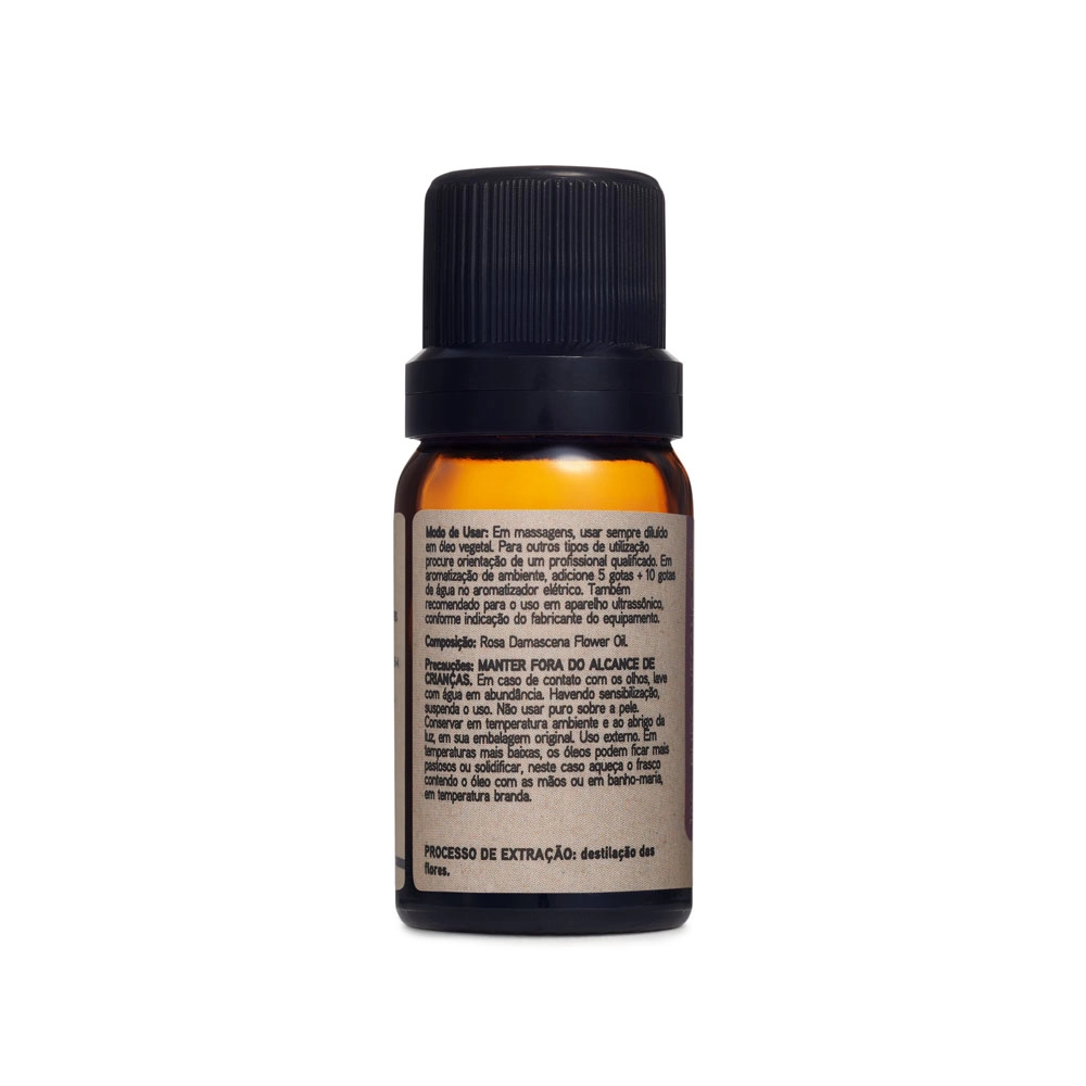 Ãleo Essencial Rosa Damascena 100% PURO Via Aroma - 3ml Traseira Ãleo Essencial Rosa Damascena 100% PURO Via Aroma - 3ml Traseira