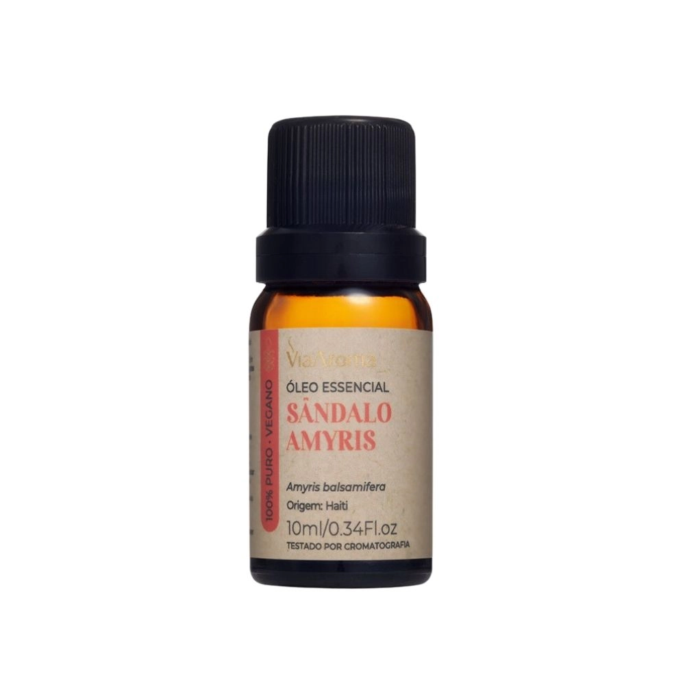 Ãleo Essencial Sândalo Amyris Via Aroma - 10ml Ãleo Essencial Sândalo Amyris Via Aroma - 10ml