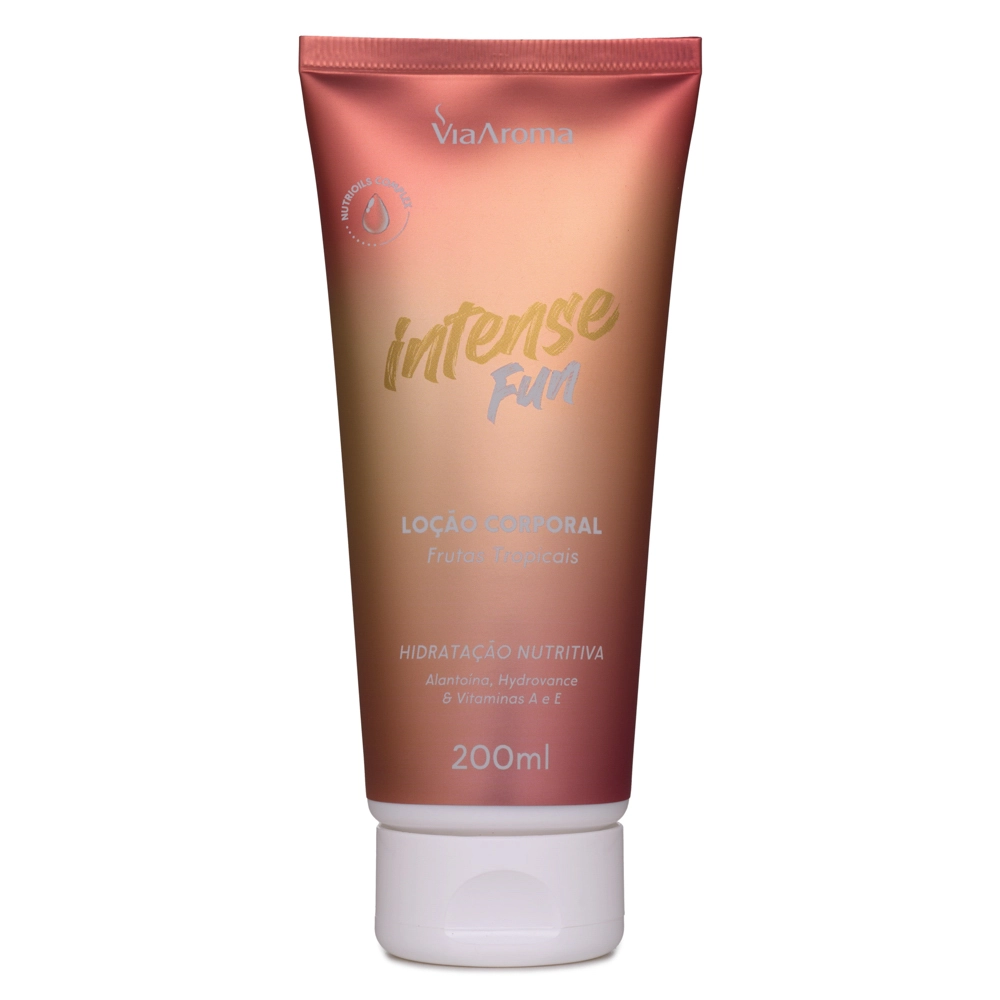 Loção Corporal Desodorante Intense Fun Via Aroma - 200ml Frente