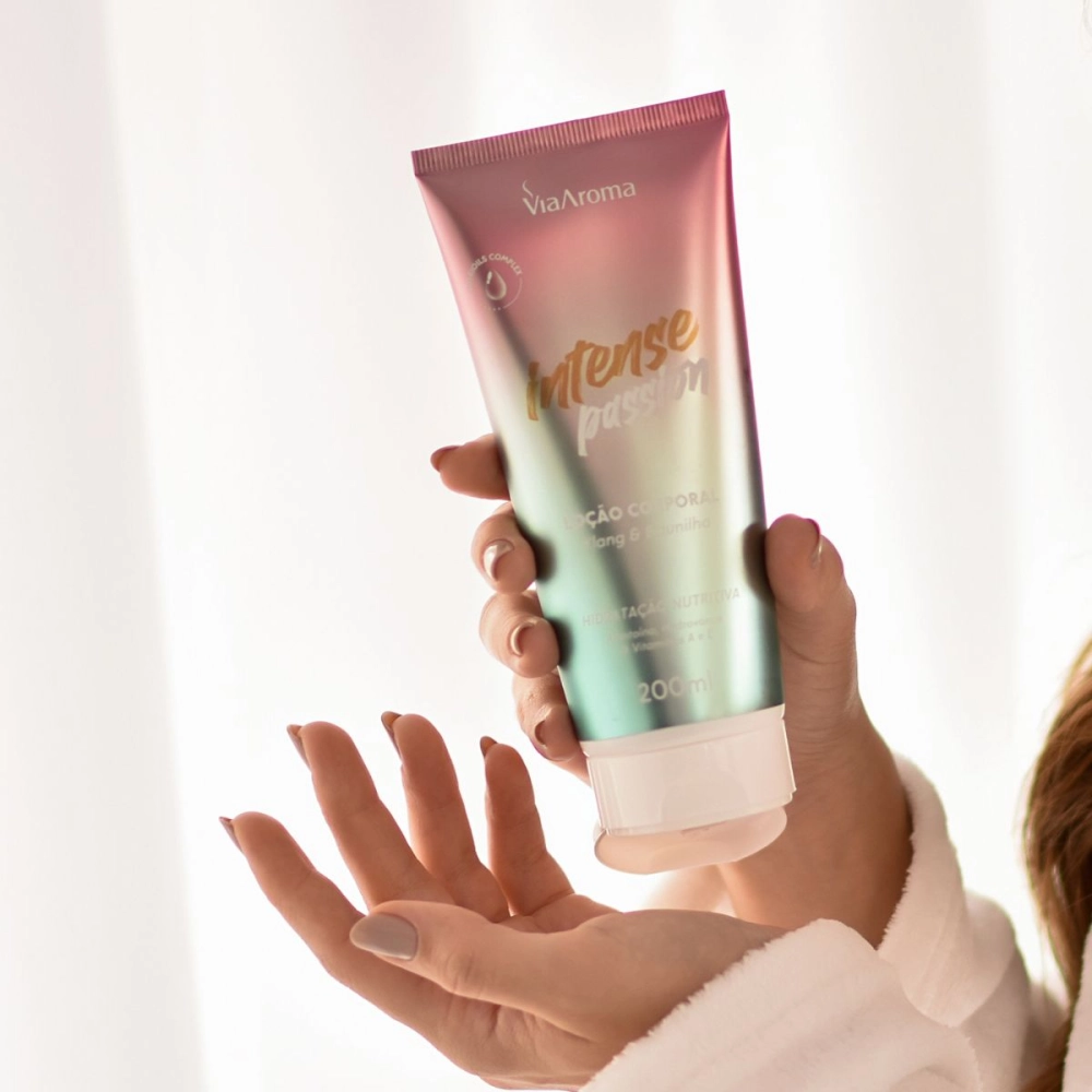  Loção Corporal Desodorante Intense Passion Via Aroma