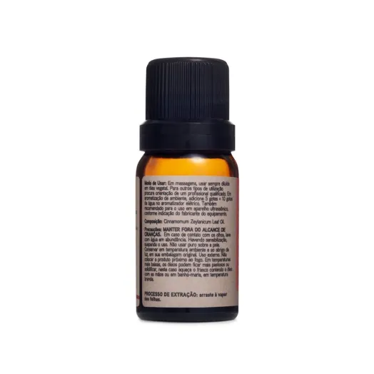 Óleo Essencial Canela Folhas Via Aroma - 10ml Produto Óleo Essencial Canela Folhas Via Aroma - 10ml