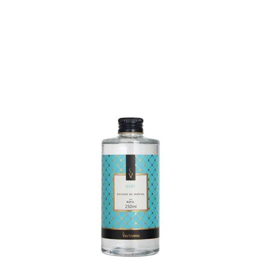 Refil Difusor de Varetas Baby Via Aroma - 250ml Produto Refil Difusor de Varetas Baby Via Aroma - 250ml