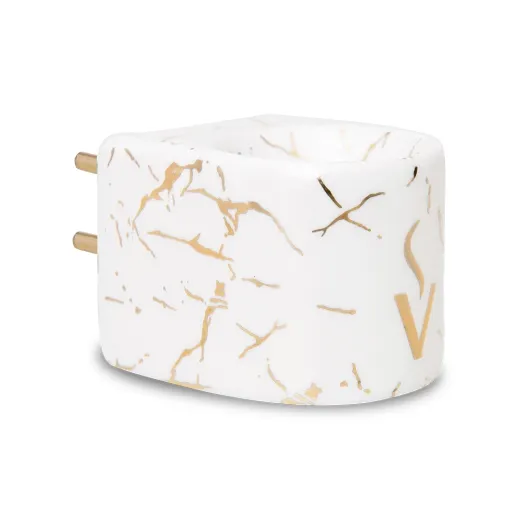 Difusor Aromatizador Elétrico Stone White - Via Aroma Produto Difusor Aromatizador Elétrico Stone White - Via Aroma