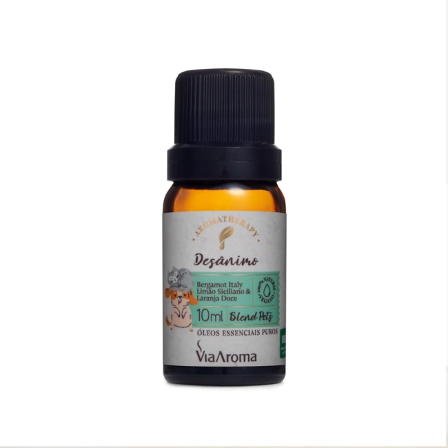 Blend de Óleos Essenciais Pets Desânimo Via Aroma - 10ml
