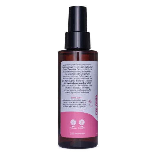 Colônia One Pet Fêmea Via Aroma – 120 ml Produto Colônia One Pet Fêmea Via Aroma – 120 ml
