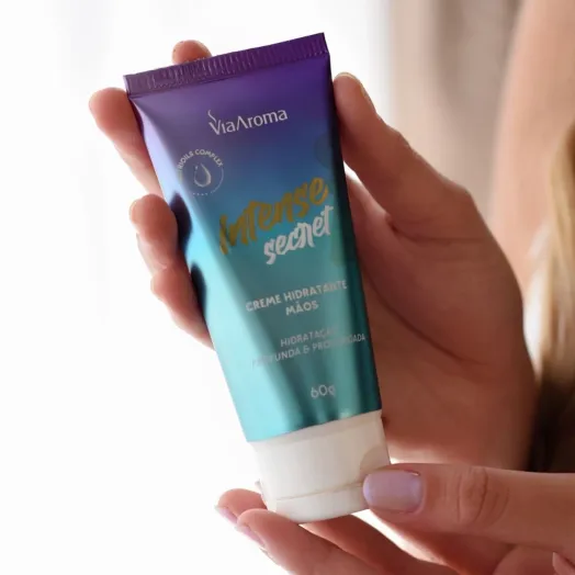 Creme Hidratante Desodorante Mãos Intense Secret Via Aroma - 60g Produto Creme Hidratante Desodorante Mãos Intense Secret Via Aroma - 60g