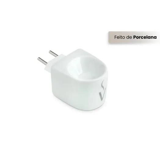 Difusor Aromatizador Elétrico de Porcelana Bivolt Original - Via Aroma Produto Difusor Aromatizador Elétrico de Porcelana Bivolt Original - Via Aroma