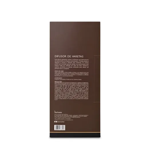 Difusor de Varetas Wood Via Aroma - 200ml Produto Difusor de Varetas Wood Via Aroma - 200ml