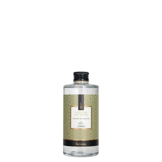 Refil Difusor de Varetas Alecrim Silvestre Via Aroma - 250ml Produto Refil Difusor de Varetas Alecrim Silvestre Via Aroma - 250ml