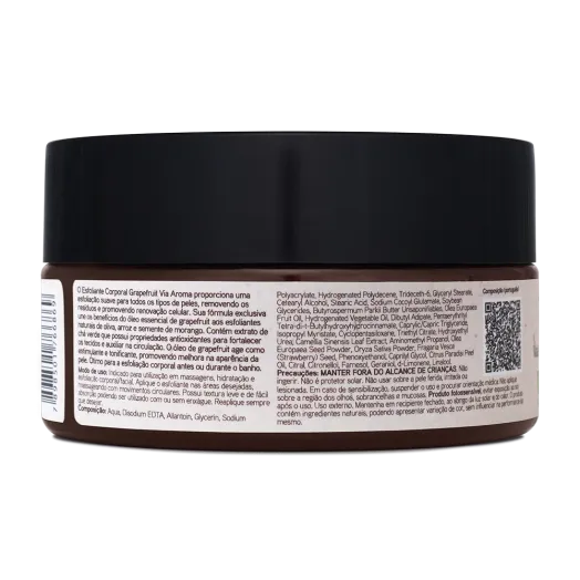 Esfoliante Corporal Grapefruit Aromatherapy Via Aroma - 200g Produto Esfoliante Corporal Grapefruit Aromatherapy Via Aroma - 200g