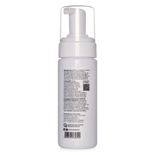 Espuma Facial Neutra Basic Via Aroma – 150ml Produto Espuma Facial Neutra Basic Via Aroma – 150ml