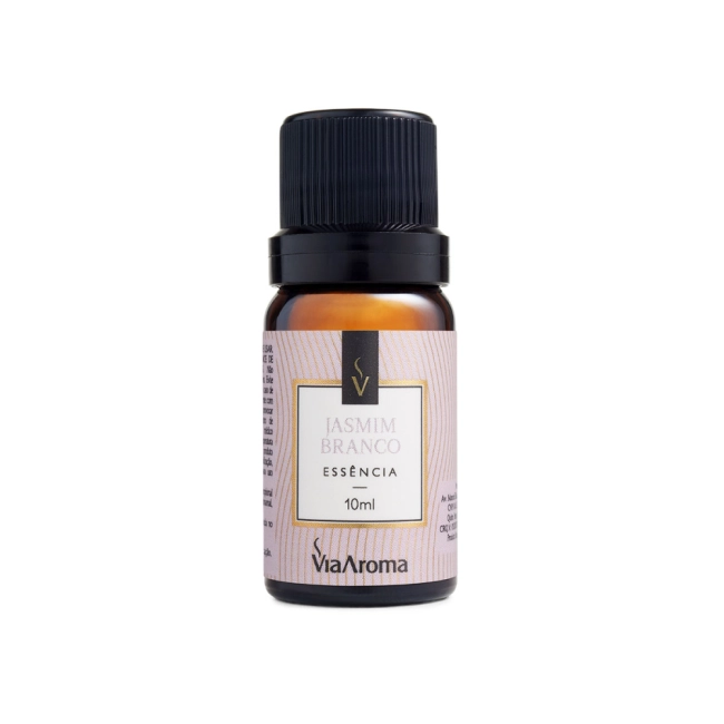 Essência Jasmim Branco Via Aroma - 10ml