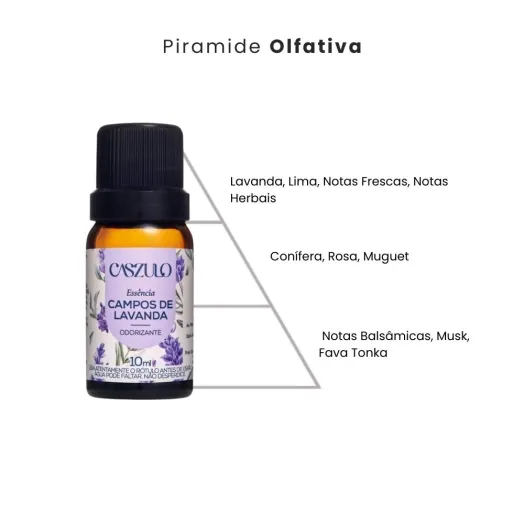 Essência Campos de Lavanda Caszulo - 10ml Produto Essência Campos de Lavanda Caszulo - 10ml