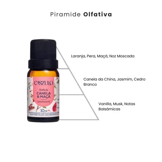 Essência Canela e Maçã Caszulo - 10ml Produto Essência Canela e Maçã Caszulo - 10ml