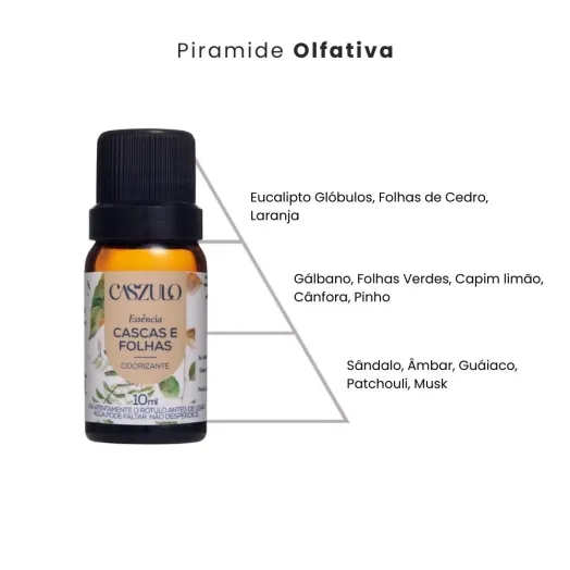Essência Cascas e Folhas Caszulo - 10ml Produto Essência Cascas e Folhas Caszulo - 10ml