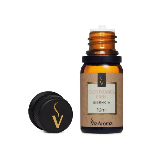 Essência Flor Branca e Mel Via Aroma - 10ml Produto Essência Flor Branca e Mel Via Aroma - 10ml
