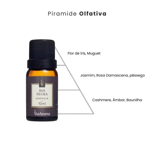Essência Íris Negra Via Aroma - 10ml Produto Essência Íris Negra Via Aroma - 10ml