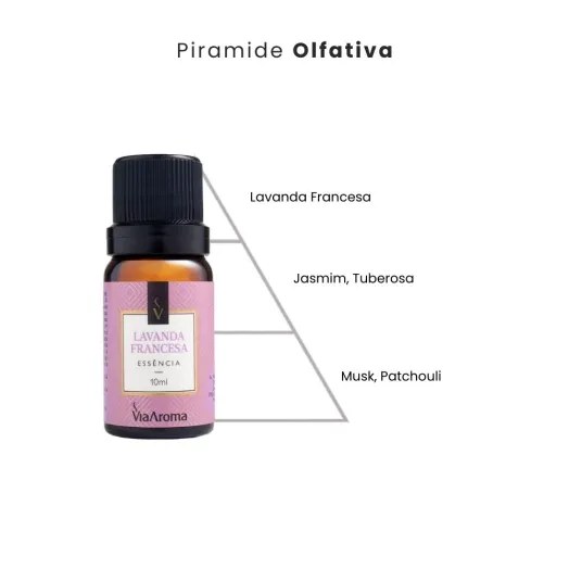Essência Lavanda Francesa Via Aroma - 10ml Produto Essência Lavanda Francesa Via Aroma - 10ml