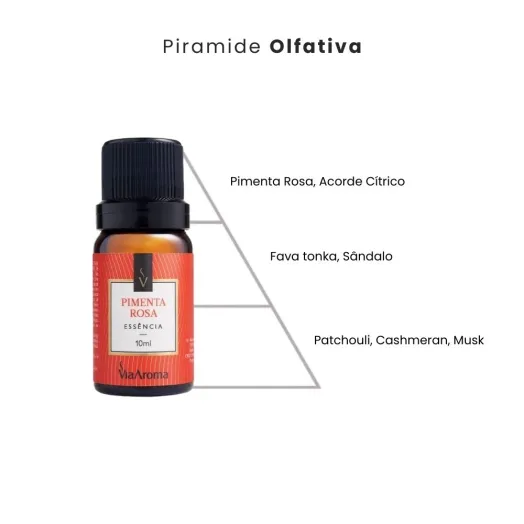 Essência Pimenta Rosa Via Aroma - 10ml Produto Essência Pimenta Rosa Via Aroma - 10ml