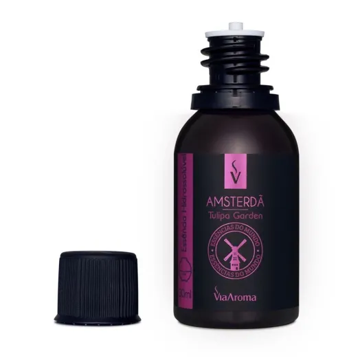 Essência Hidrossolúvel Amsterdã Linha Mundo Via Aroma - 30ml Produto Essência Hidrossolúvel Amsterdã Linha Mundo Via Aroma - 30ml