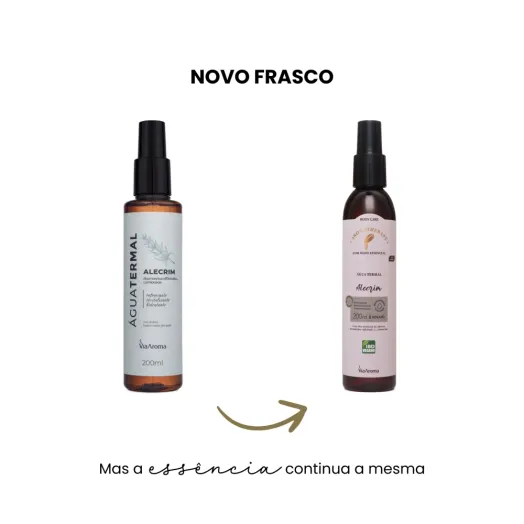 Água Termal com Óleo Essencial de Alecrim Via Aroma - 200ml Produto Água Termal com Óleo Essencial de Alecrim Via Aroma - 200ml
