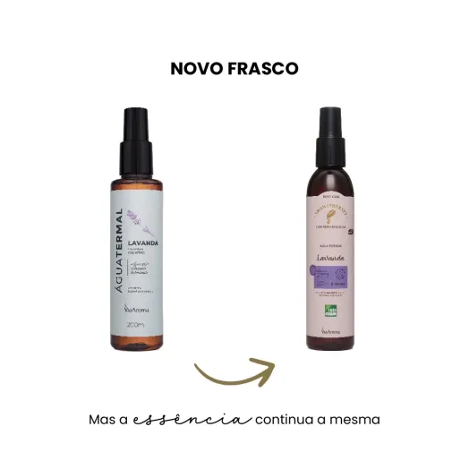 Água Termal com Óleo Essencial de Lavanda Via Aroma - 200ml Produto Água Termal com Óleo Essencial de Lavanda Via Aroma - 200ml