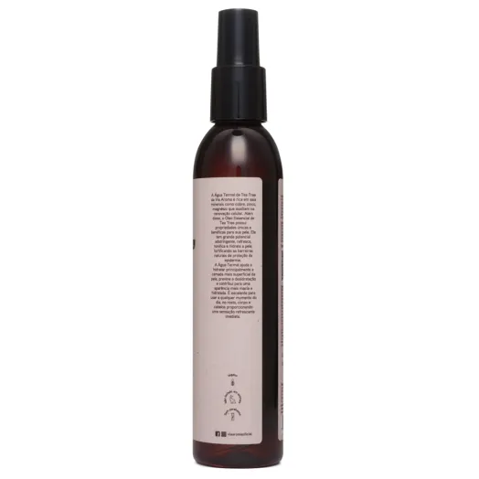 Água Termal com Óleo Essencial de Tea Tree Via Aroma - 200ml Produto Água Termal com Óleo Essencial de Tea Tree Via Aroma - 200ml