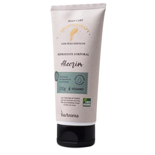 Hidratante Corporal Alecrim Aromatherapy Via Aroma - 200g Produto Hidratante Corporal Alecrim Aromatherapy Via Aroma - 200g