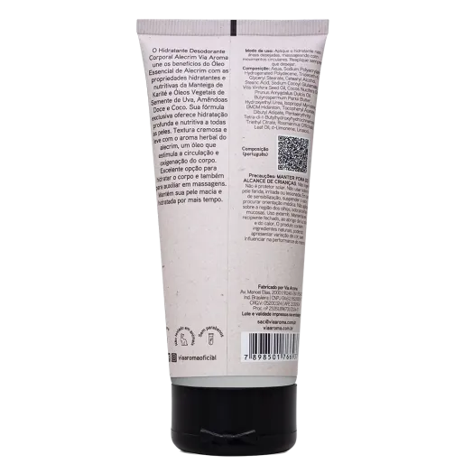 Hidratante Corporal Alecrim Aromatherapy Via Aroma - 200g Produto Hidratante Corporal Alecrim Aromatherapy Via Aroma - 200g