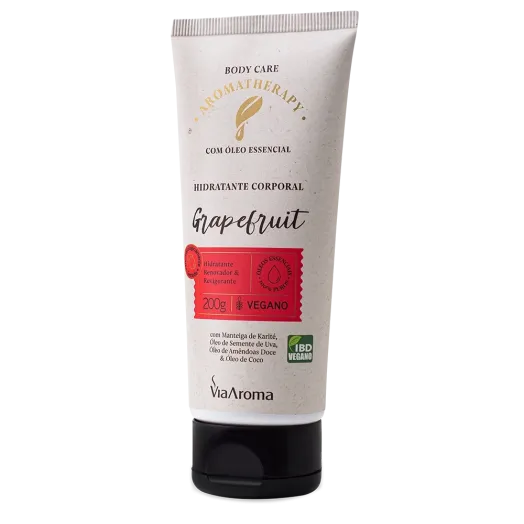 Hidratante Corporal Grapefruit Aromatherapy Via Aroma - 200g Produto Hidratante Corporal Grapefruit Aromatherapy Via Aroma - 200g