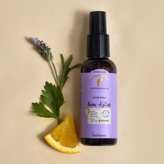 Home Spray Aromatherapy Bem-Estar Via Aroma – 120ml Produto Home Spray Aromatherapy Bem-Estar Via Aroma – 120ml