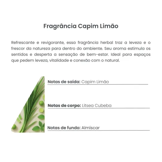 Home Spray Capim Limão Via Aroma - 60ml Produto Home Spray Capim Limão Via Aroma - 60ml