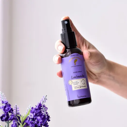 Home Spray Lavanda Aromatherapy Via Aroma - 120ml Produto Home Spray Lavanda Aromatherapy Via Aroma - 120ml